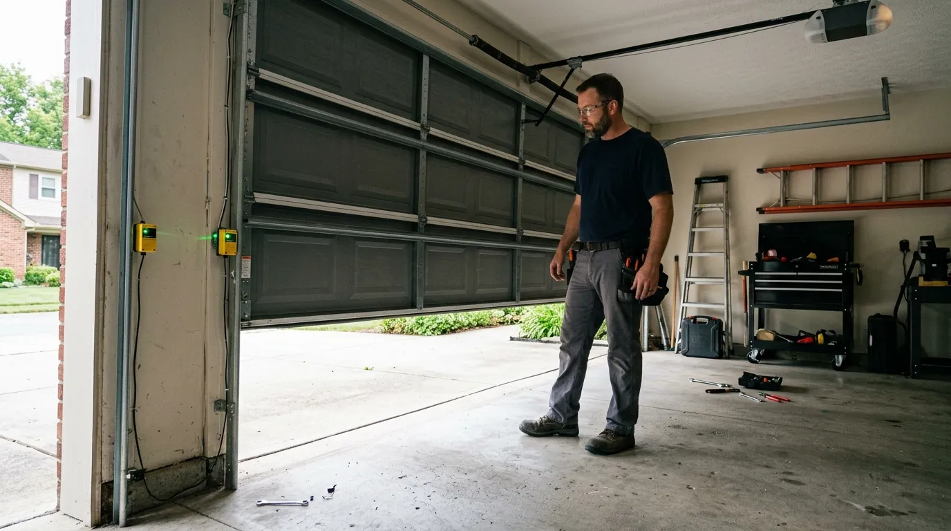 Garage door repair work in Oklahoma City, OK